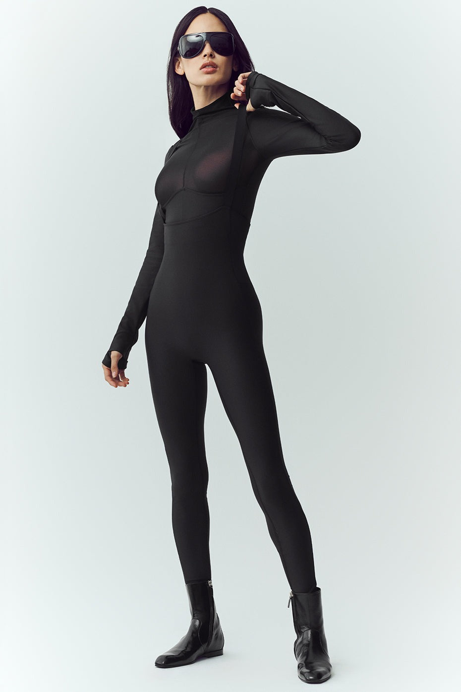 Airlift Winter Warm Mesh Ski Time Long Sleeve - Black