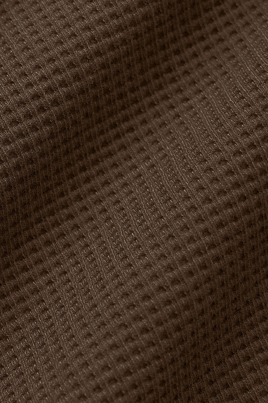 Waffle Lounge Long Sleeve Crew - Espresso