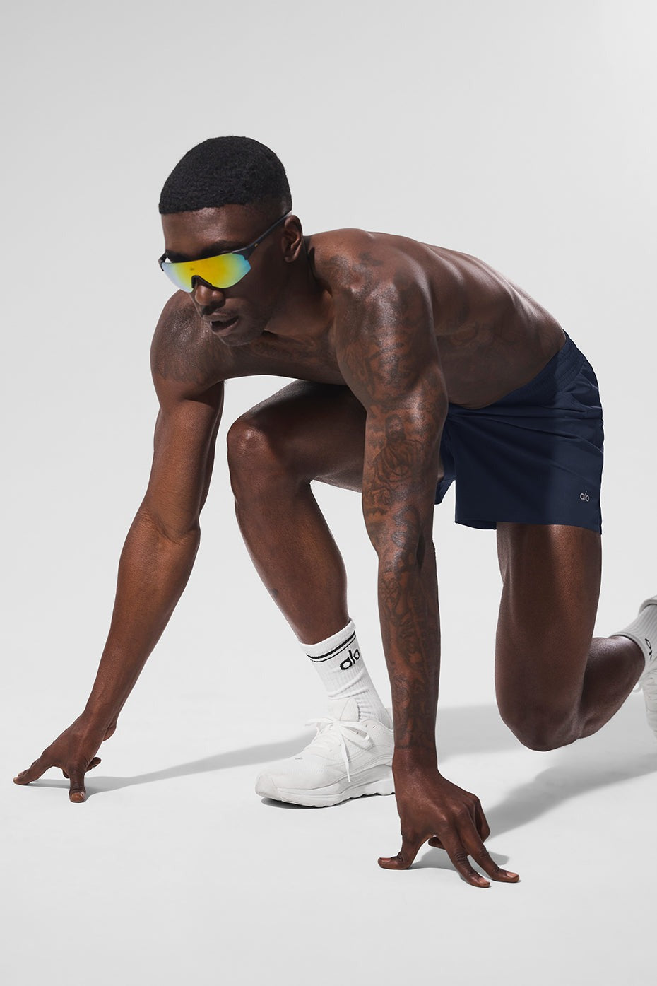 5" Adapt Running Short - Navy