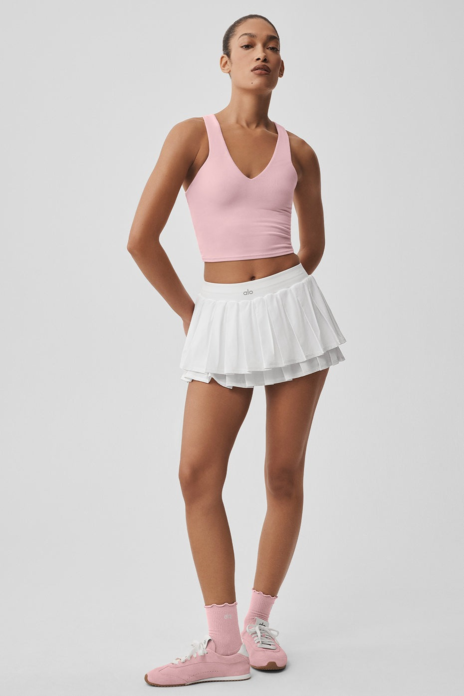 Airbrush Real Bra Tank - Vintage Pink