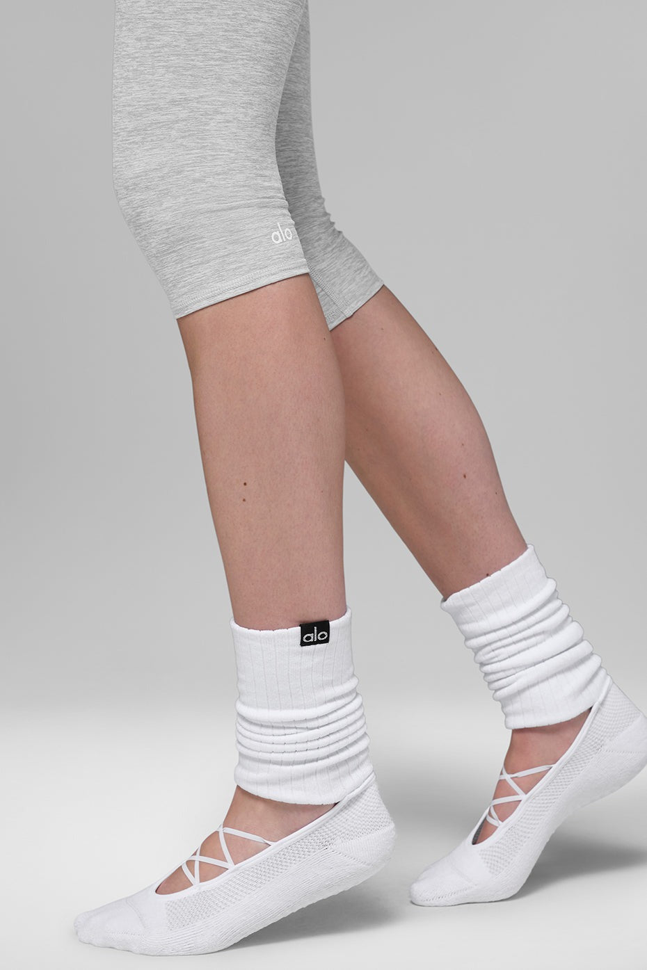 Alosoft High-Waist Iconic 90's Capri - Athletic Heather Grey