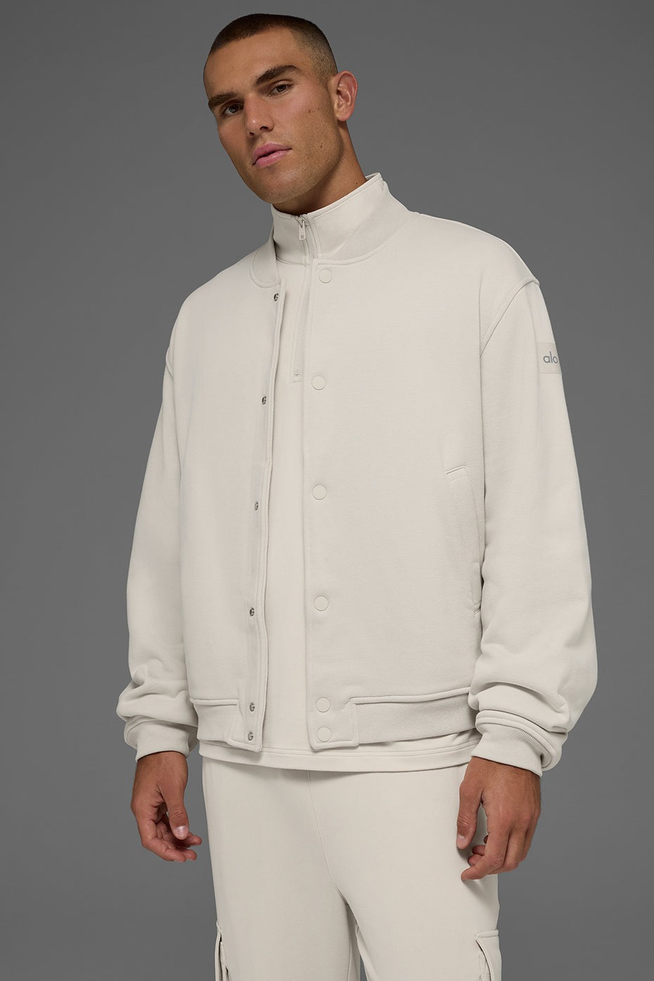 Renown Varsity Jacket - Bone