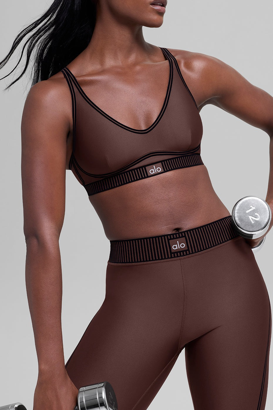 Airlift High-Waist 7/8 Line Up Legging - Brownstone